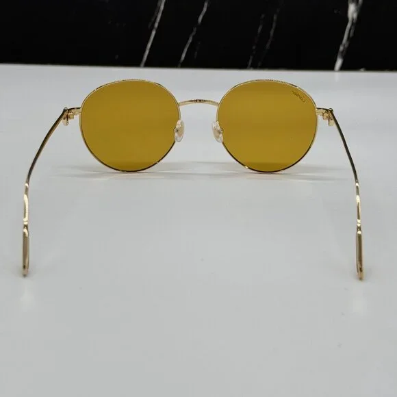 NEW CARTIER CT0249S 004 UNISEX GOLD ROUND SUNGLASSES CARTIER CT0249S - Picture 7 of 11